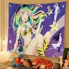 Urusei Yatsura Anime DIY Wall Tapestry Hanging Tarot Hippie Wall Rugs Dorm INS Home Decor