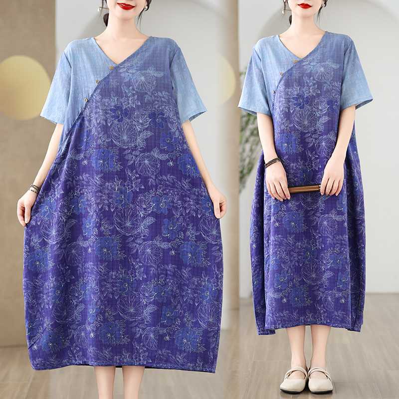 

Women s Wrap Style Long Dress L
