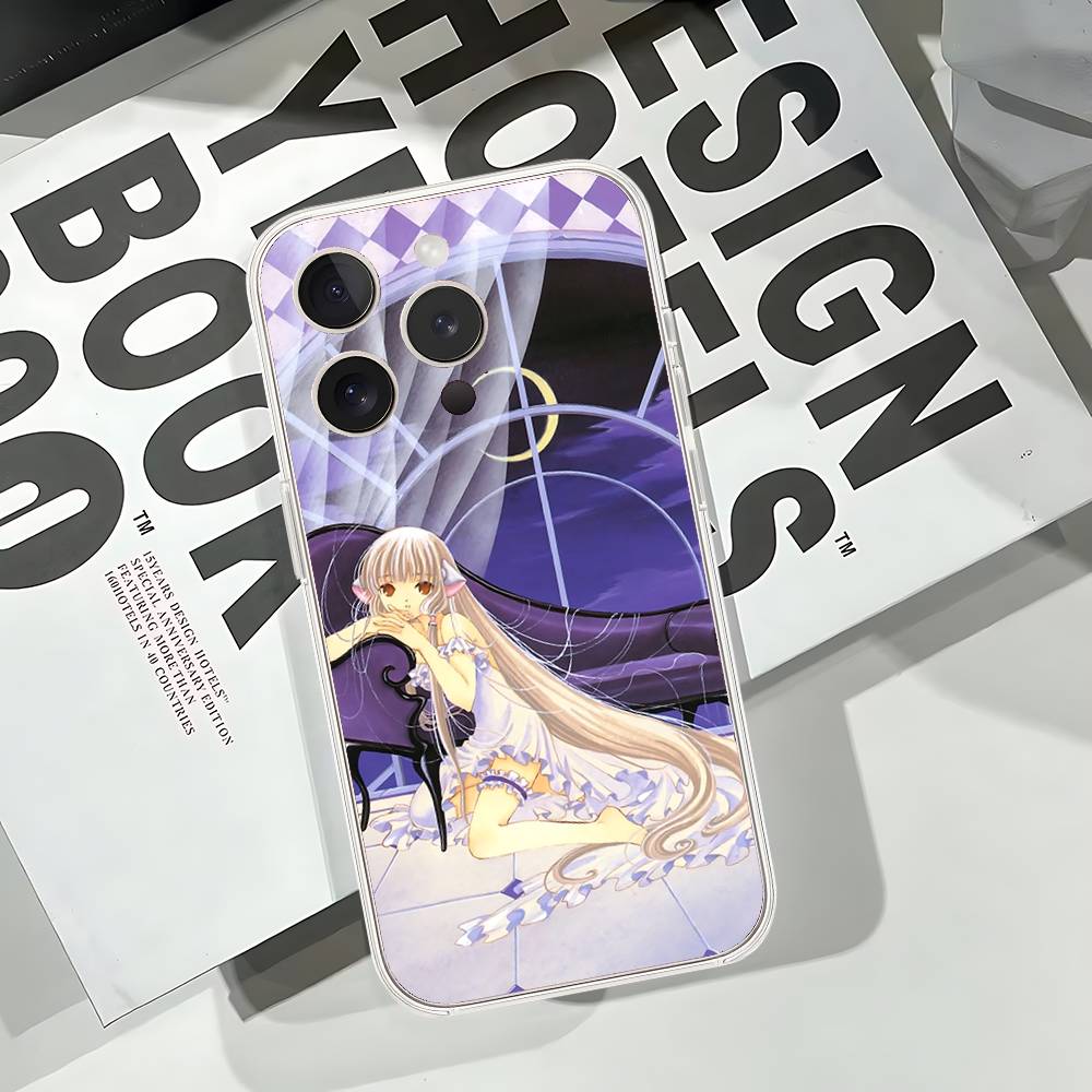 

Милый Чехол для Телефона Chobits Мягкий Прозрачный Чехол для iPhone 17 16 15 14 13 12 11 Pro Max Mini Plus Чехол-Крышка iphone11ProMax