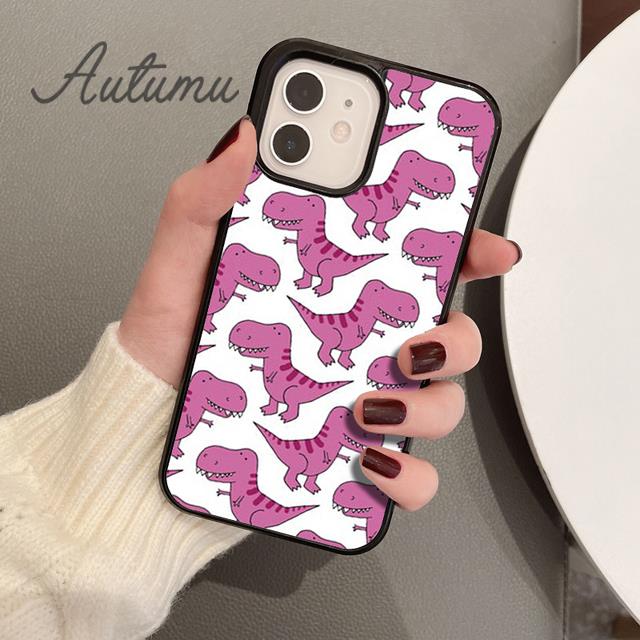 Dinosaurier-Telefonhülle für iPhone 11 12 13 14 Pro Max Mini X XR XS SE 2020 5 6S 7 8 Plus Samsung Galaxy S21 S22 Cover Shell