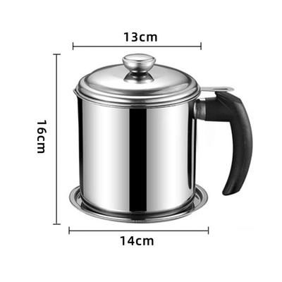 Filter Oil Can Stainless Steel Filter Pot Kitchen Oil Separator Household Oil