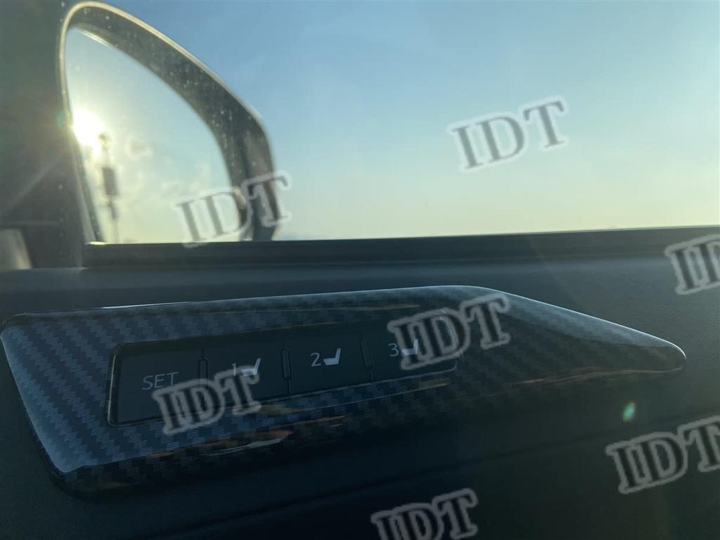 IDT 30 Series Alphard Vellfire Carbon Seat Memory Front Adjustable Switch Cover Interior Panel Interior Customized Parts (Sheet Memory, Carbon)
