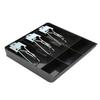Black ABS Plastic Cash Register Insert Tray Metal Clip Money Tray Cash Drawer Insert Tray  Store