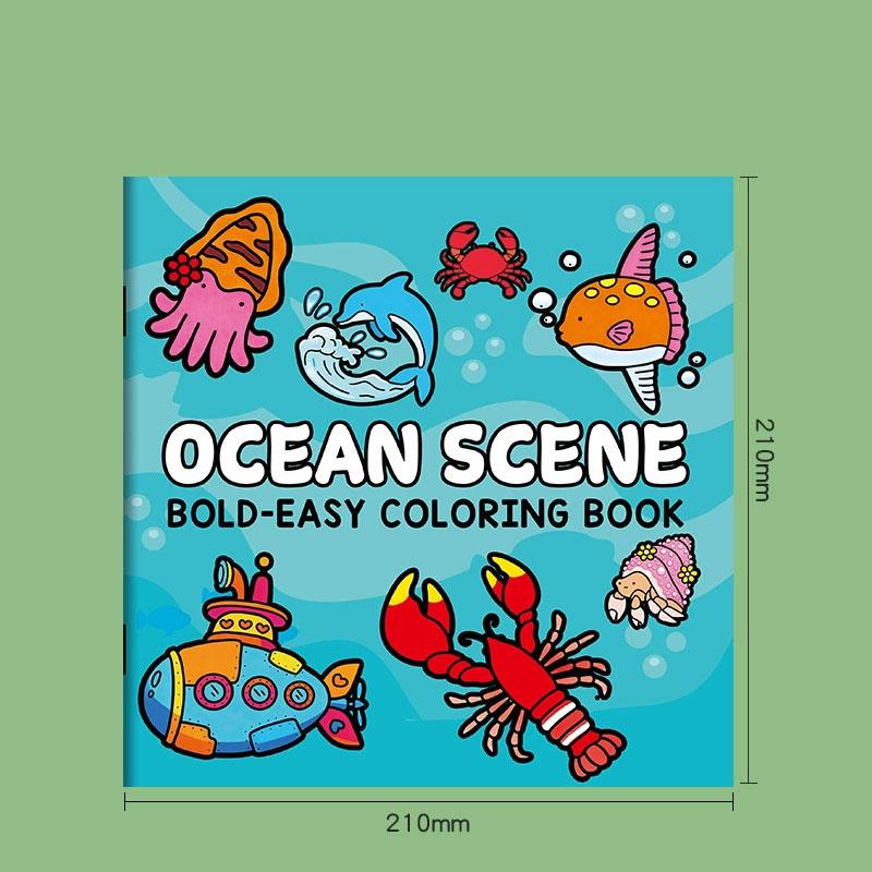 24 Pages Coloring Book Creative DIY Entertainment Illustrations Hand Drawn Cartoon Animal Princess Art children's Drawing Book