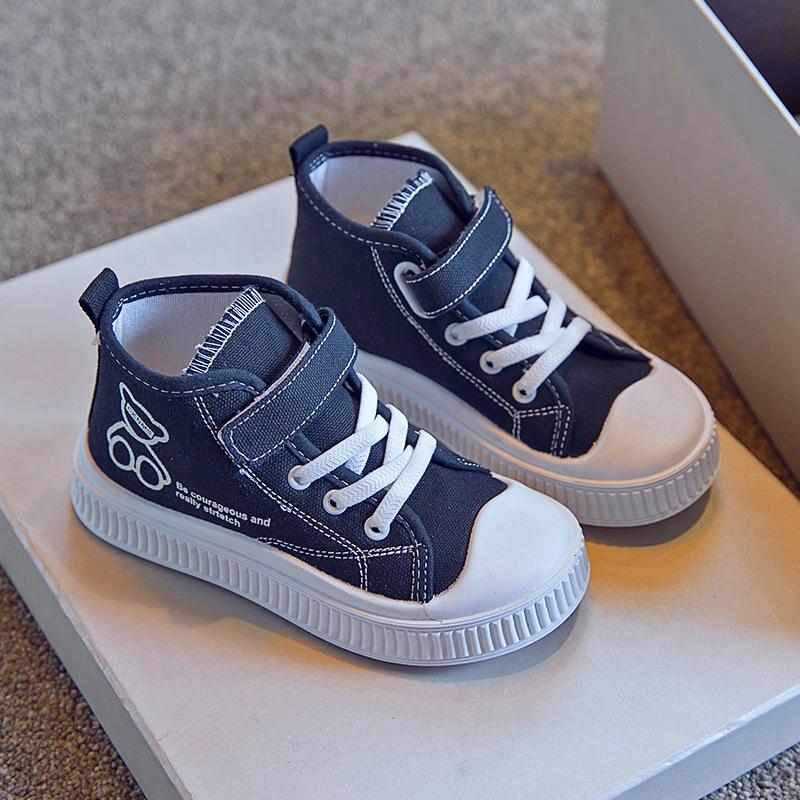 

Spring And Autumn Children Canvas Shoes For Boys And Girls Breathable Cartoon Softsoled Shoes Casual Flats School Shoes 28