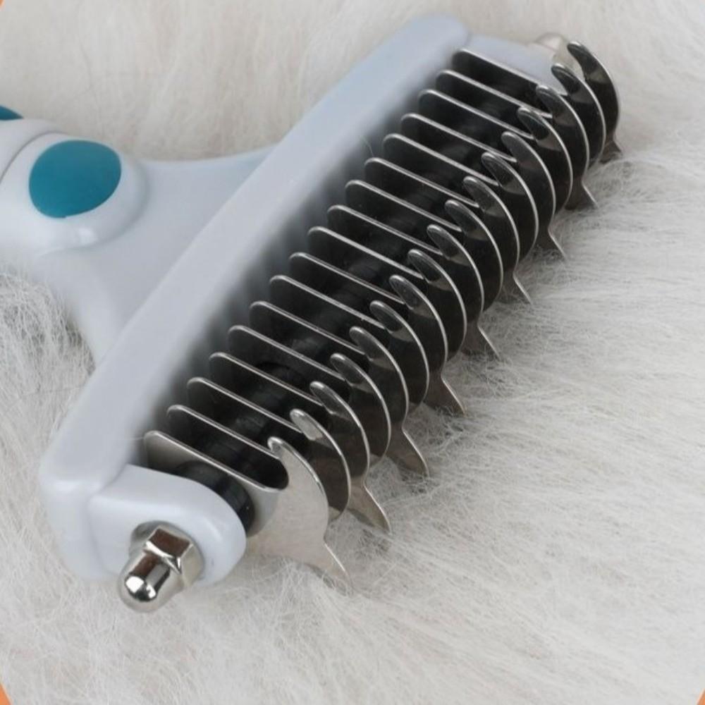 Double-Sided Pet Grooming Brush Professional Cat Cleaning Comb Dog Knot Opening Comb Pet Massage