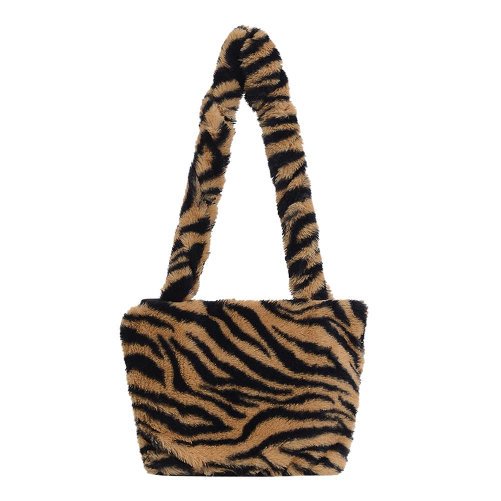 Womens Fluffy Leopard Print Crossbody Bag Soft Winter Shoulder Bag Handbag Womens Fluffy Leopard Print Crossbody Bag Soft Winter Shoulder Bag Handbag