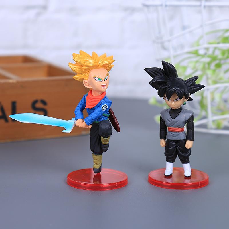 6 Stück Anime Dragon Ball Super Future Vol.7 WCF Serie Modell Goku Black Zamasu Vegetto Trunks Gowasu Hohepriester Spielzeugpuppe Figur Premium Qualität