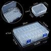 Transparent Nano Bead Storage Box for Ornaments, Nail Art, and Jewelry