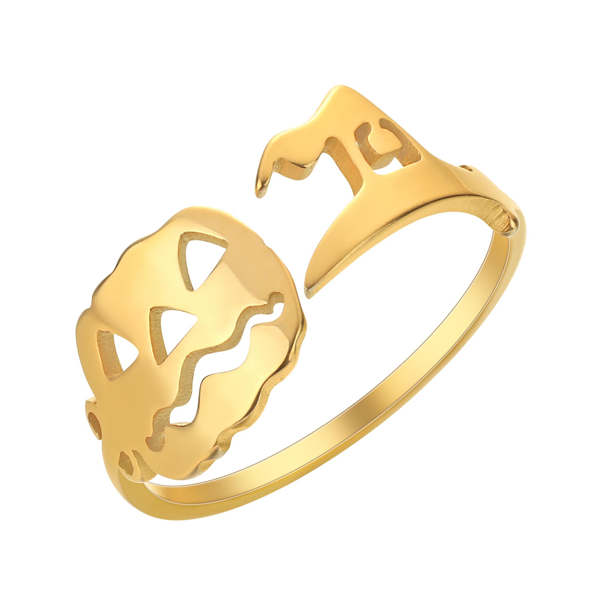 

Kinitial Stainless Steel Flamingo Hand Heart Gesture Cat Paw Print Finger Knuckle Ring Women Wedding Party Jewelry Birthday Gift Gold-color