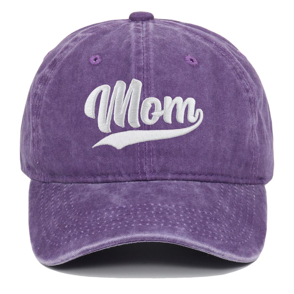 1pc Fashion DAD MOM Embroidery Baseball Caps Adjustable Couple Hiphop Baseball Hats Distressed Faded Cap Vintage Sunscreen Hats