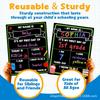 Double-Sided Blackboard Handheld Photo Prop & Back To School Sign Decoration