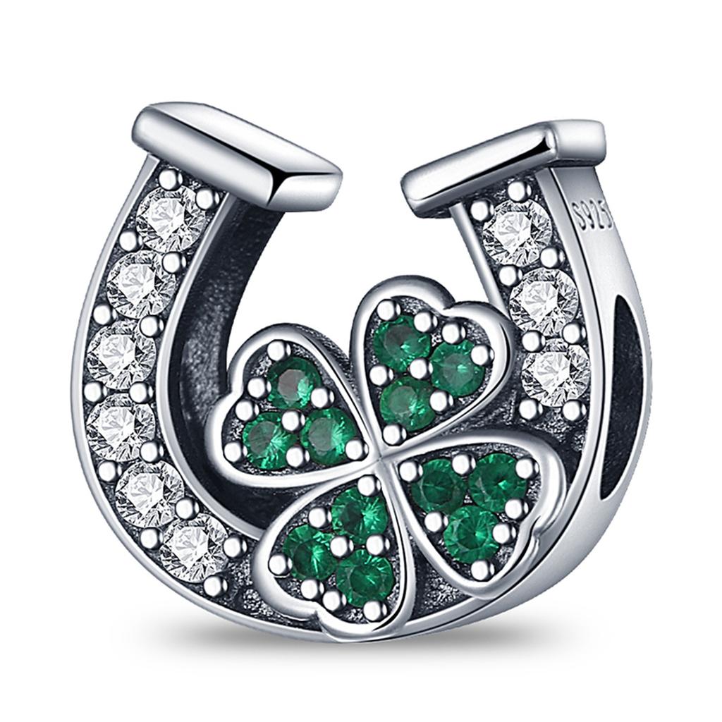 Copper Four Leaf Clover Theme Series Bead And Pendants Suitable For 3Mm Original Bracelet Necklace Women Luxury Jewelry Gift