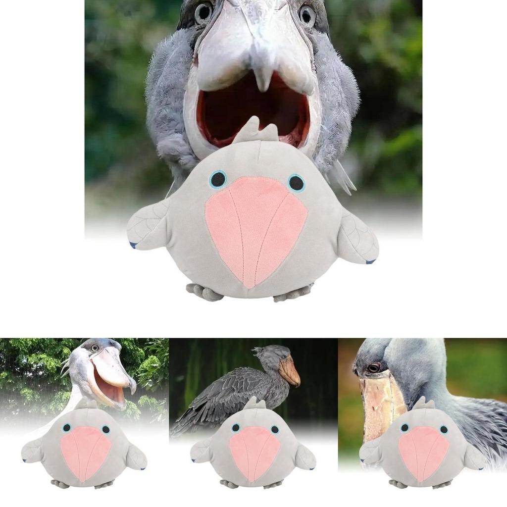 Weiches und entzückendes Schuhschnabel-Stofftier Balaeniceps Rex Vogel Kuscheltier Spielzeug Graue Farbe