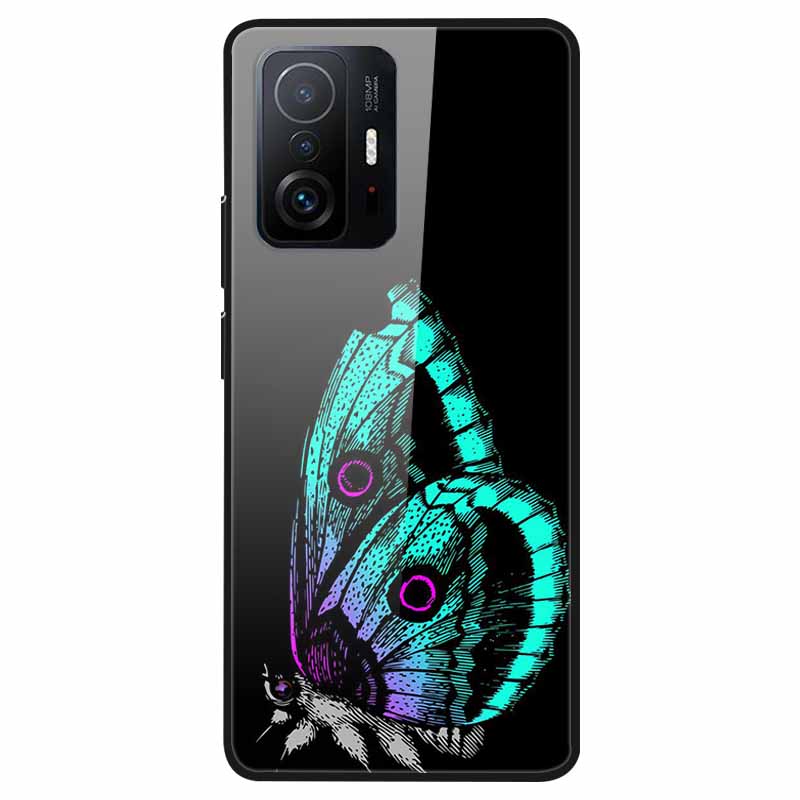 Luxury Case for Xiaomi Mi 11T Pro Cover Tempered Glass Cover for Xiaomi 11T 11 T Pro Phone Case for Xiaomi 11TPro Fundas 2021