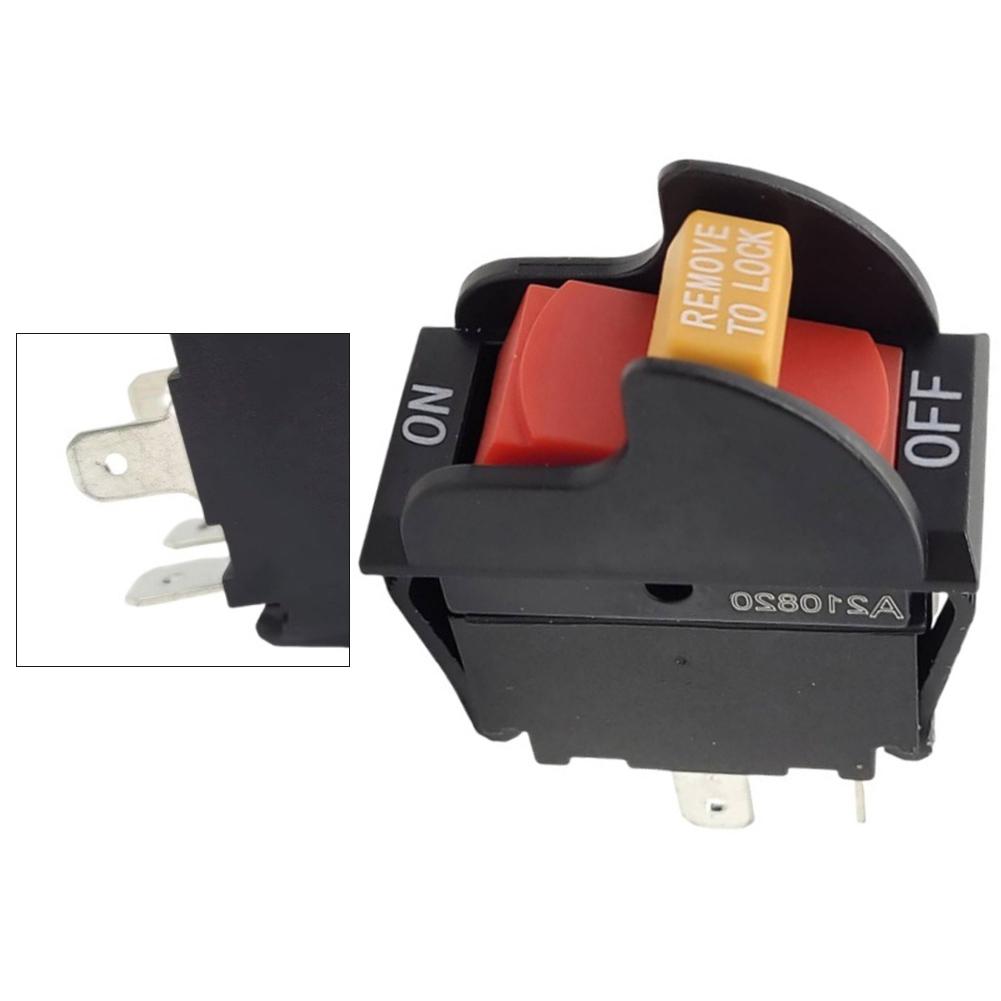 Power Control Switch 57.8*43.8mm Table Saw Switch Heavy-duty Applications Quick Installation Design For Electric Tools
