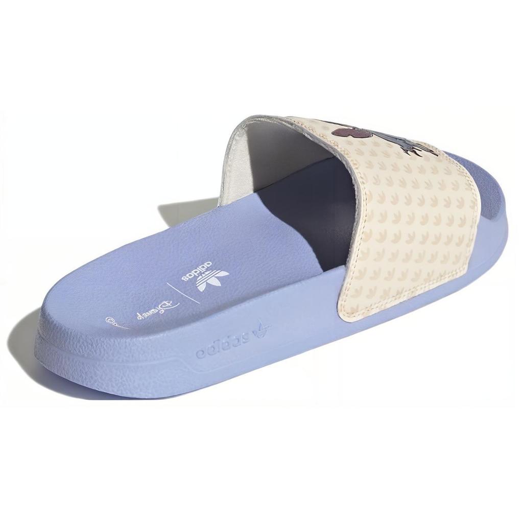 adidas Disney X  Originals Adilette Series Comfortable Non-Slip Rubber Sole Durable Slide Sandals Unisex Footwear Blue HQ6373