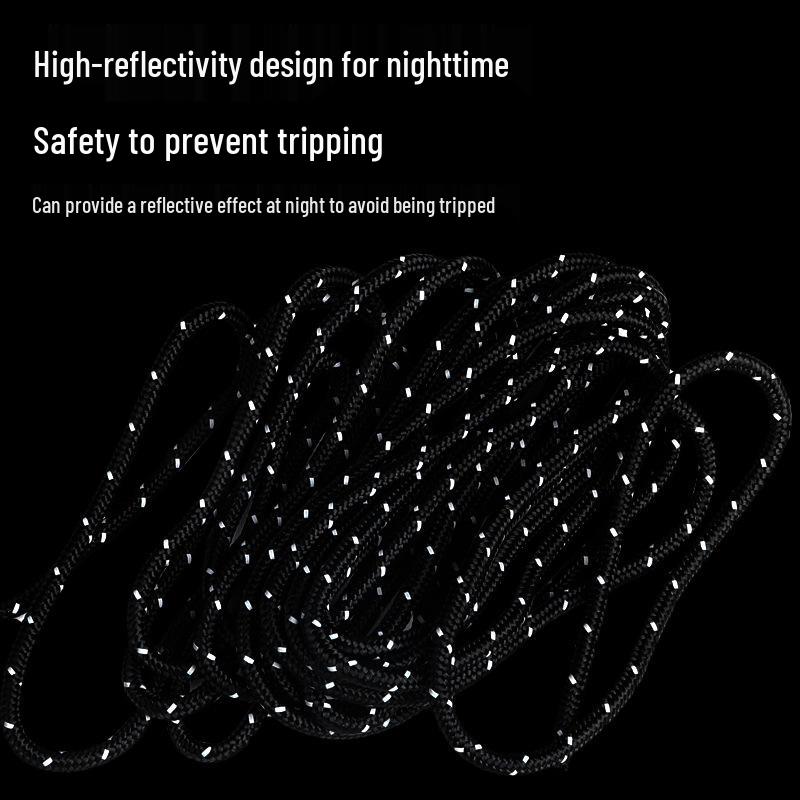 Adjustable Reflective Windproof Camping Tent Rope Pulley System