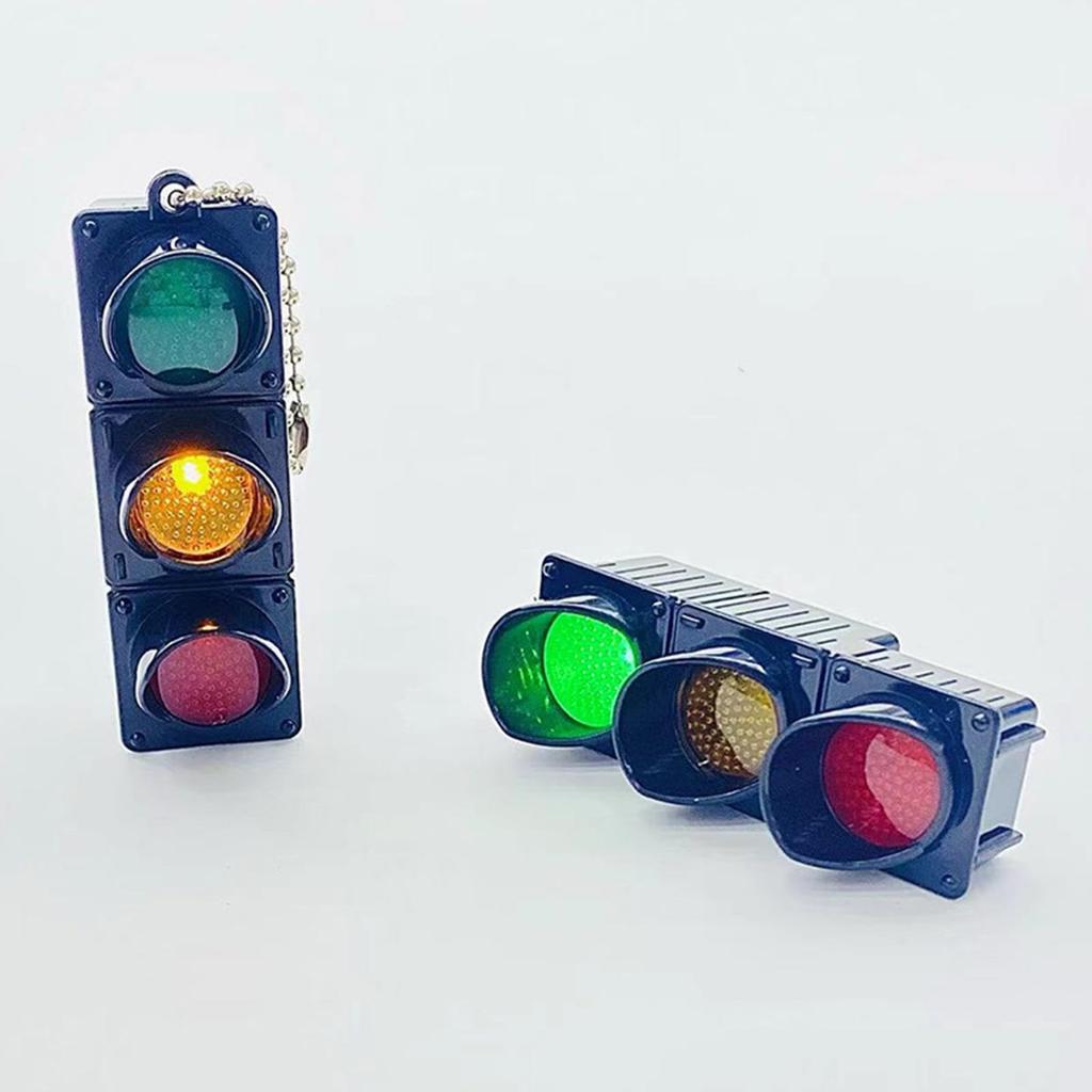 Traffic Light Keychain, Traffic Light Keychain, Car Keychain Backpack Pendant Traffic Light Model Car