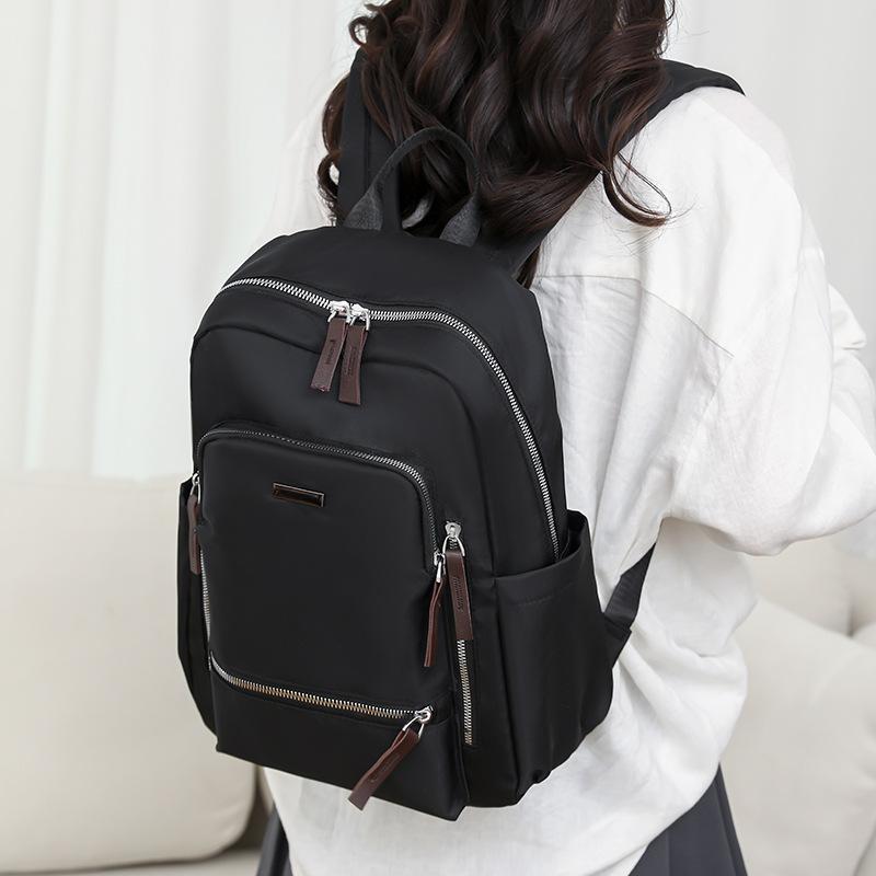 Schoolbag Backpack Korean Version Casual Simple Women's Travel Bag 1011 New Student Class Schoolbag Commuter Computer Backpack