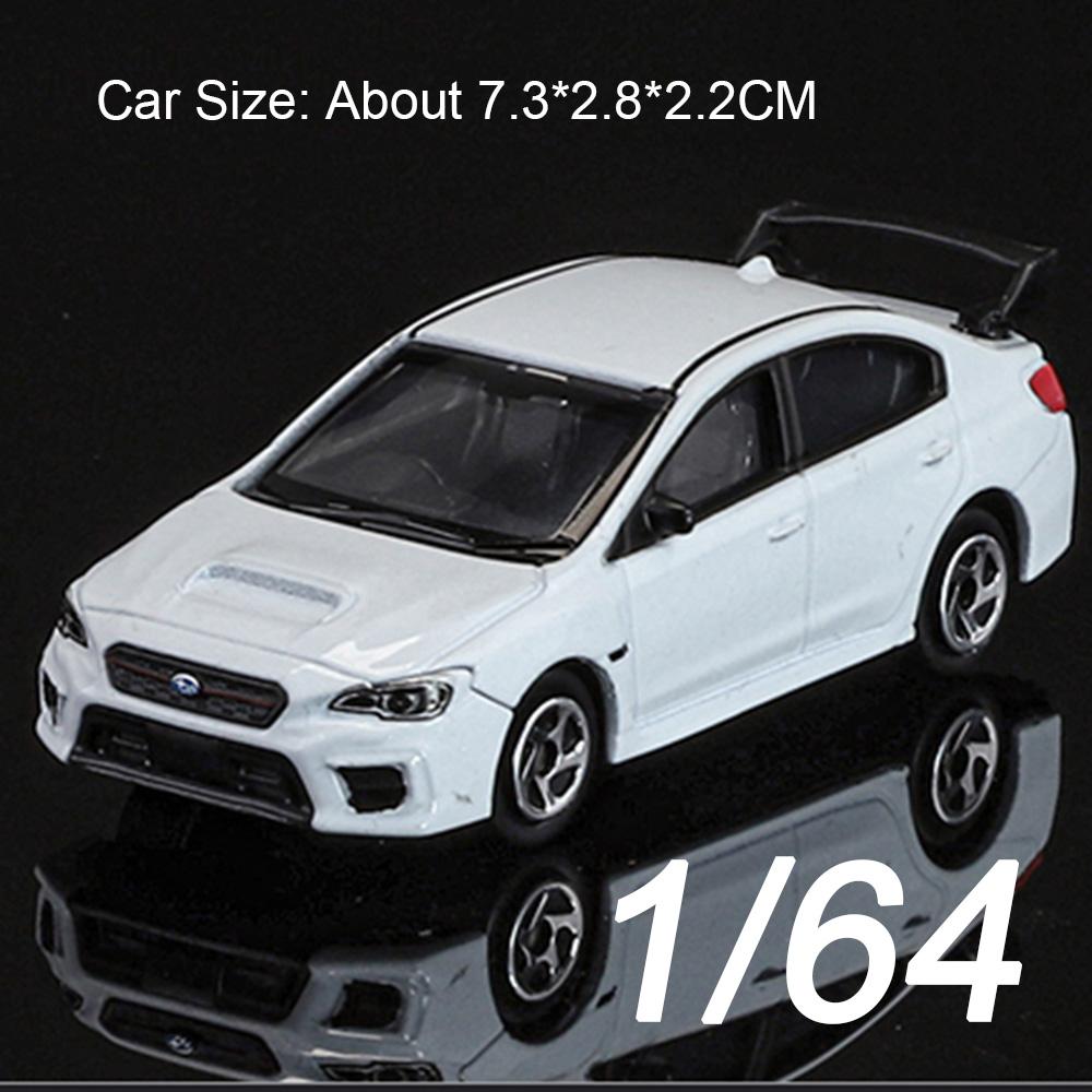1:64 Subaru WRX STI Mini Scale Sports Car Model Toy Metal Body Rubber Tires Simulation Vehicles Models Gifts for Boyfriend