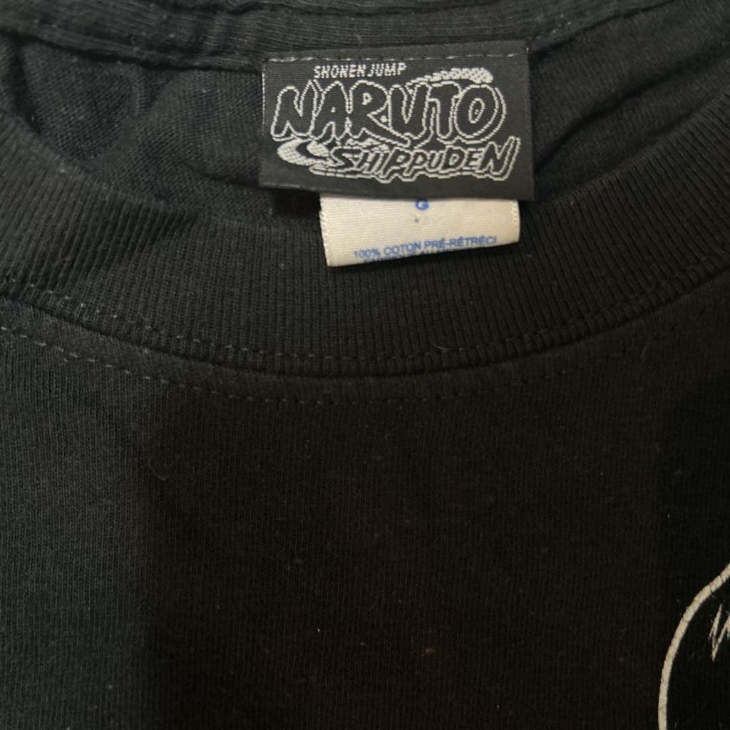 [USED] 2000s Naruto Uchiha Itachi Anime T-Shirt Black L
