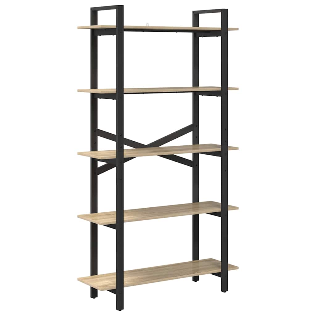 Bookshelf Sonoma Oak 100 X 33.5 X 178 Cm Particleboard