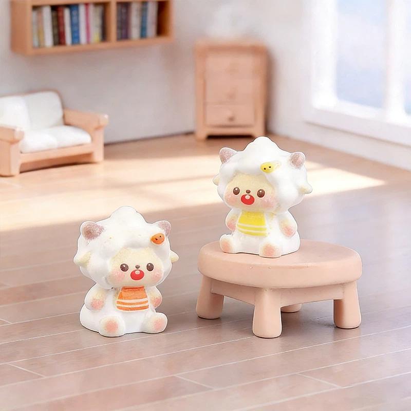 1Pc Miniature Fairy Garden Accessories Cute Sheep Lamb Ornament Figurines Home Garden Dollhouse Terrarium Decor