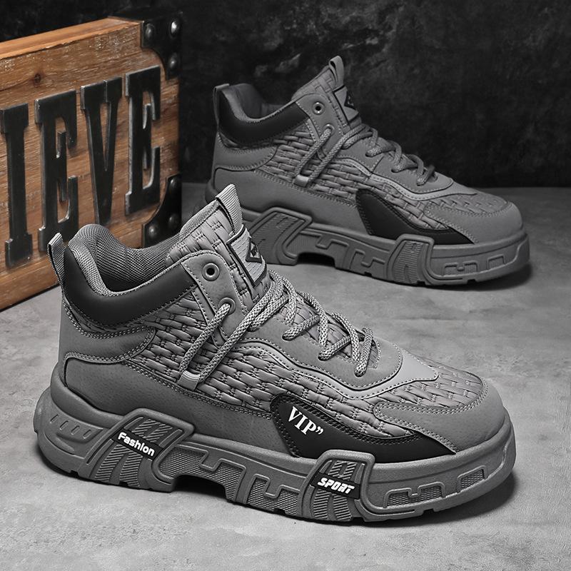 

Men s shoes 2024 new winter trend versatile men s outdoor work labor insurance shoes casual sports tooling boots 44 серый