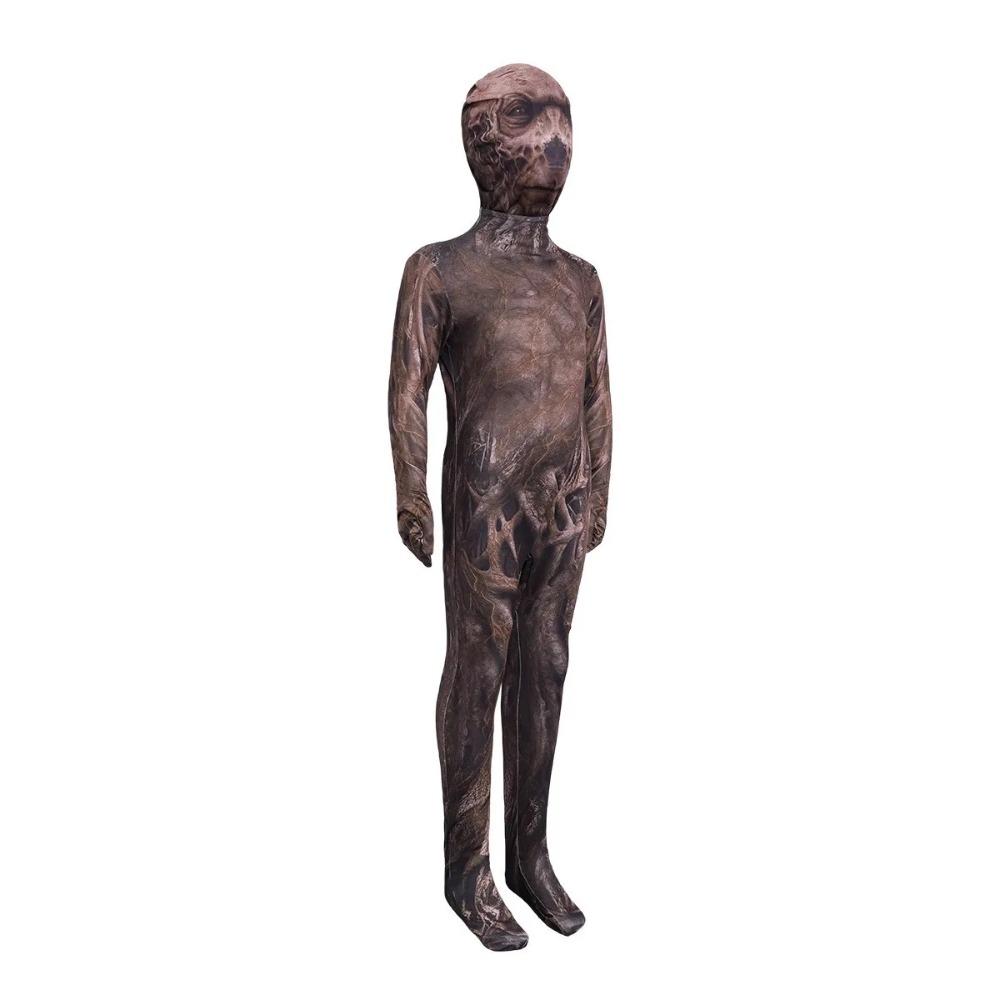 Nwe Men And Women Ugly Demogorgon Cosplay Costume Scary Full Body Jumpsuit Monster Suit with Mask Halloween Carneval Suit