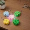 Four Leaf Clover LED Keychain Clickable Stress Relief Toy Backpack Pendant for Kids Birthday Return Gifts