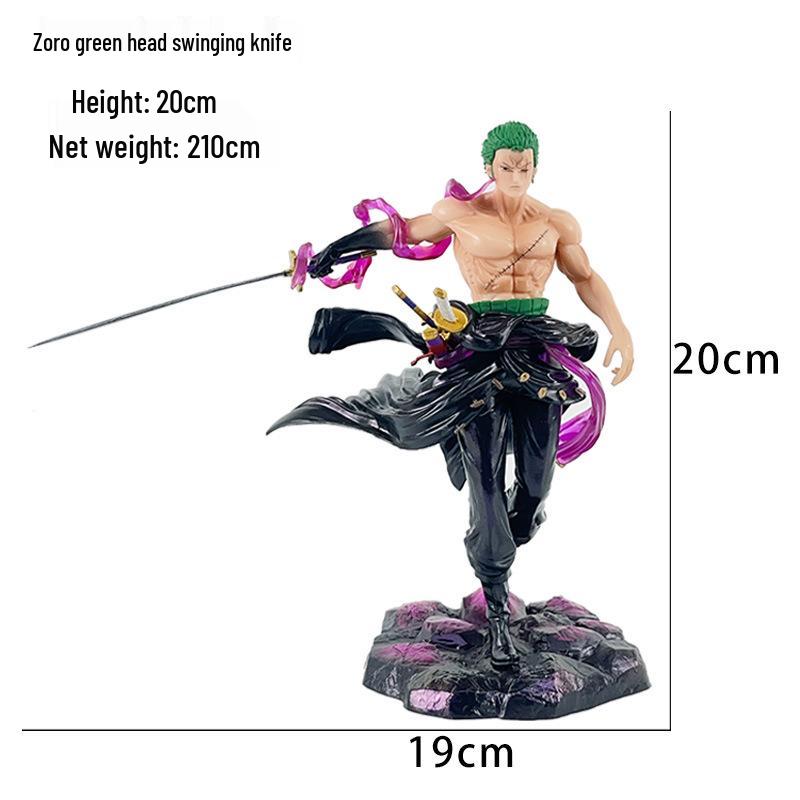 One Piece Onigashima Luffy, Zoro, Ace, & Sanji Anime Figurine Set