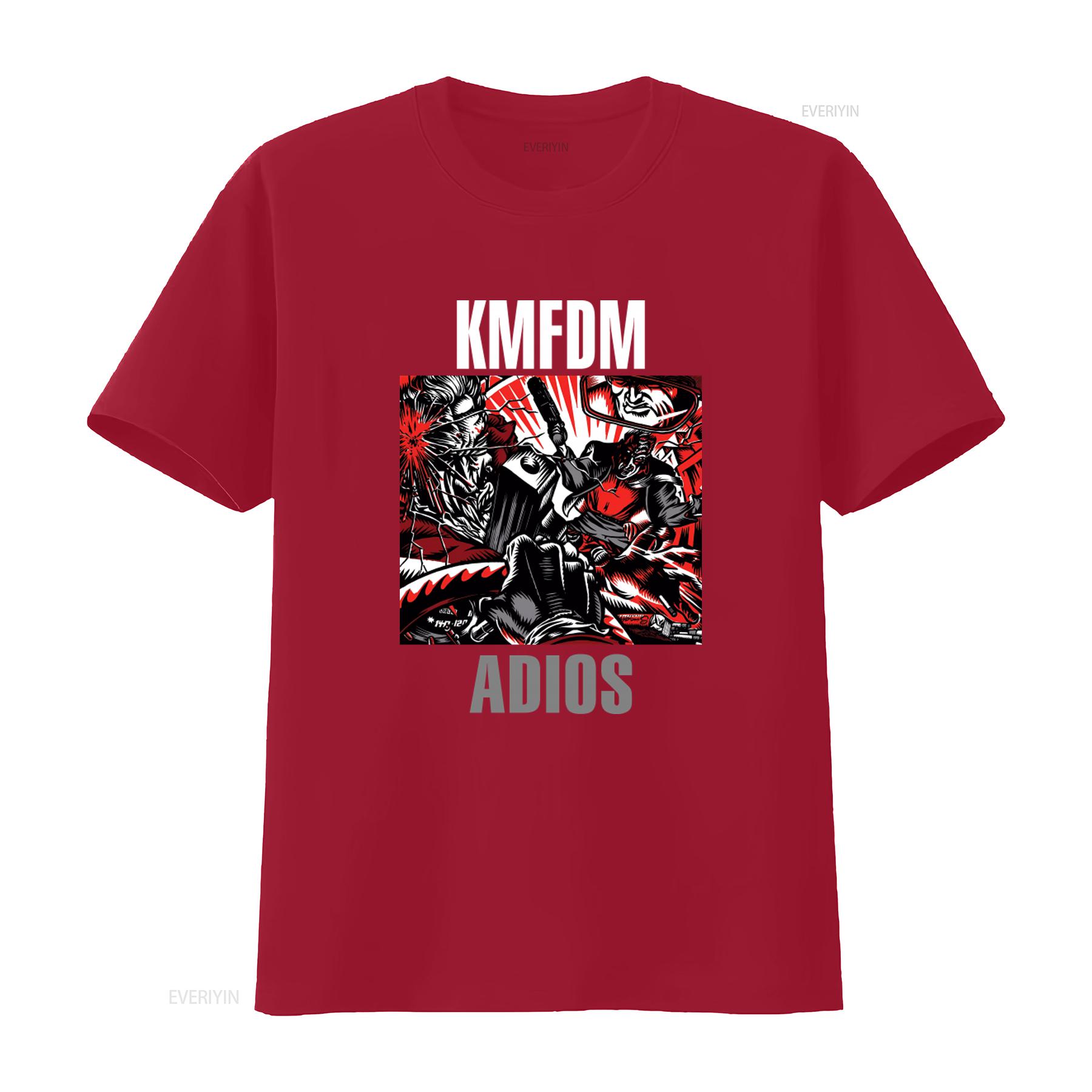

KMFDM ADIOS Industrial Metal T Shirt Various Sizes Available vintage Washed Comfortable graphic Soft homme Stylish fashion S