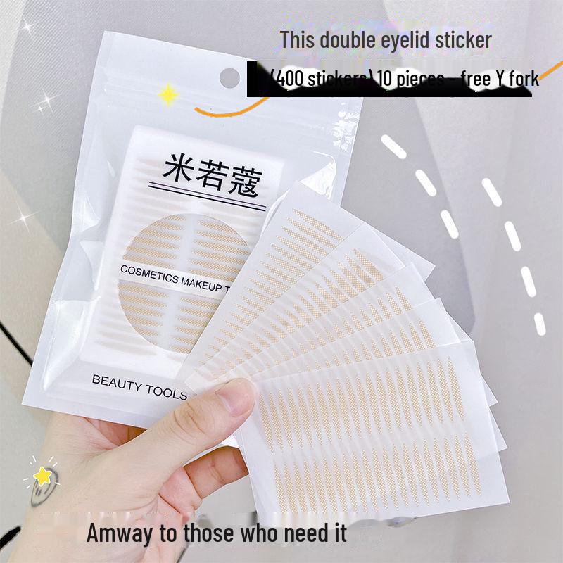 

Невидимые двойные наклейки для век Miruokou для естественного, бесследного вида на одинарных или опухших веках - универсальное решение для красоты