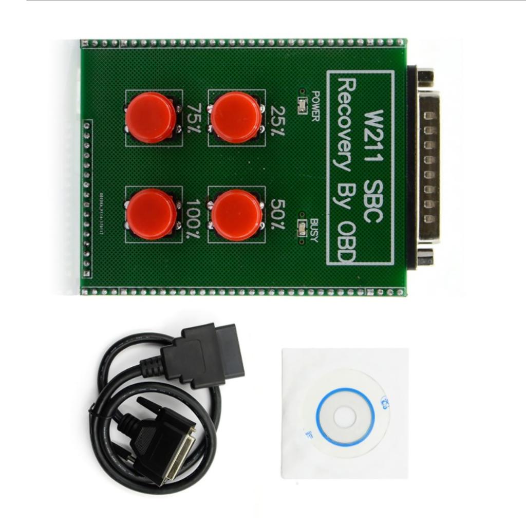 Recovery By OBD2 For Mercedes Benz W211 E-Class OBD2 R230 ABS SBC Connector Car Diagnostic Repair Code C249F Adapter Reset Tools