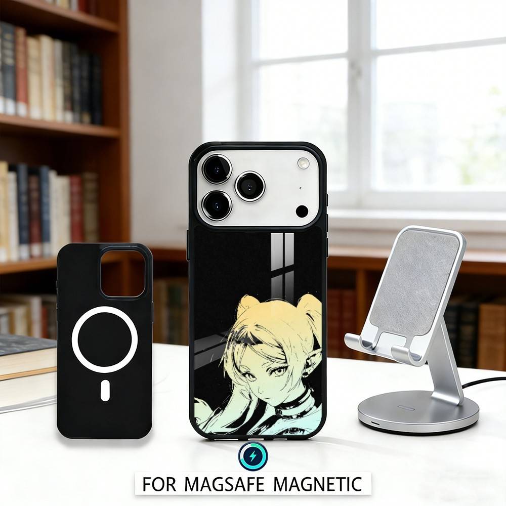 S-Sousou No F-Frieren Phone Case Magnetic For iPhone17 16 15 14 13 12 Pro Max For Magsafe Wireless Charging Cover