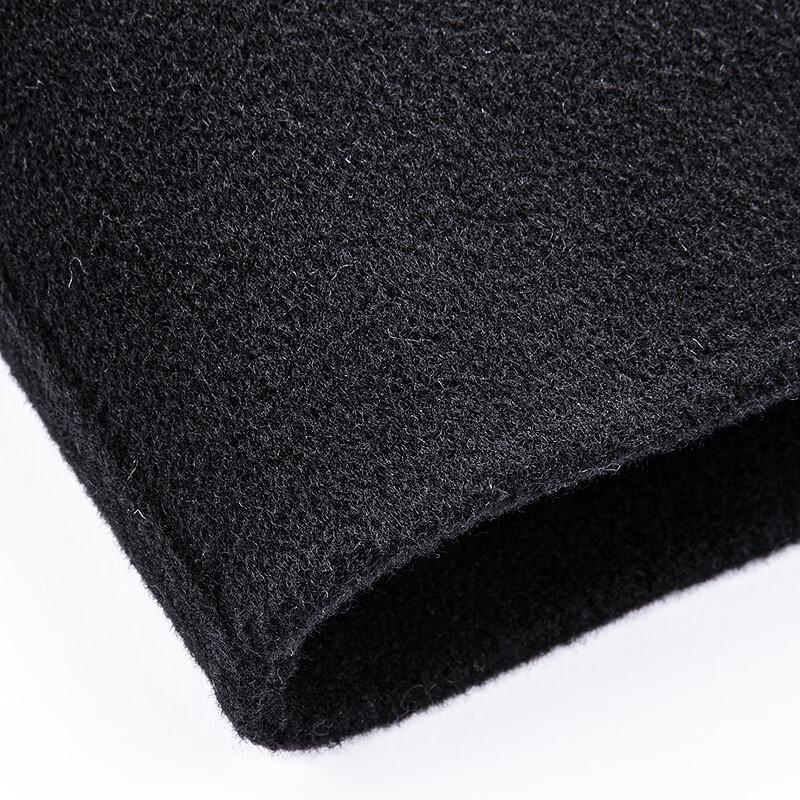 FAPAI Herren Reiner Woll Stehkragen Übermantel