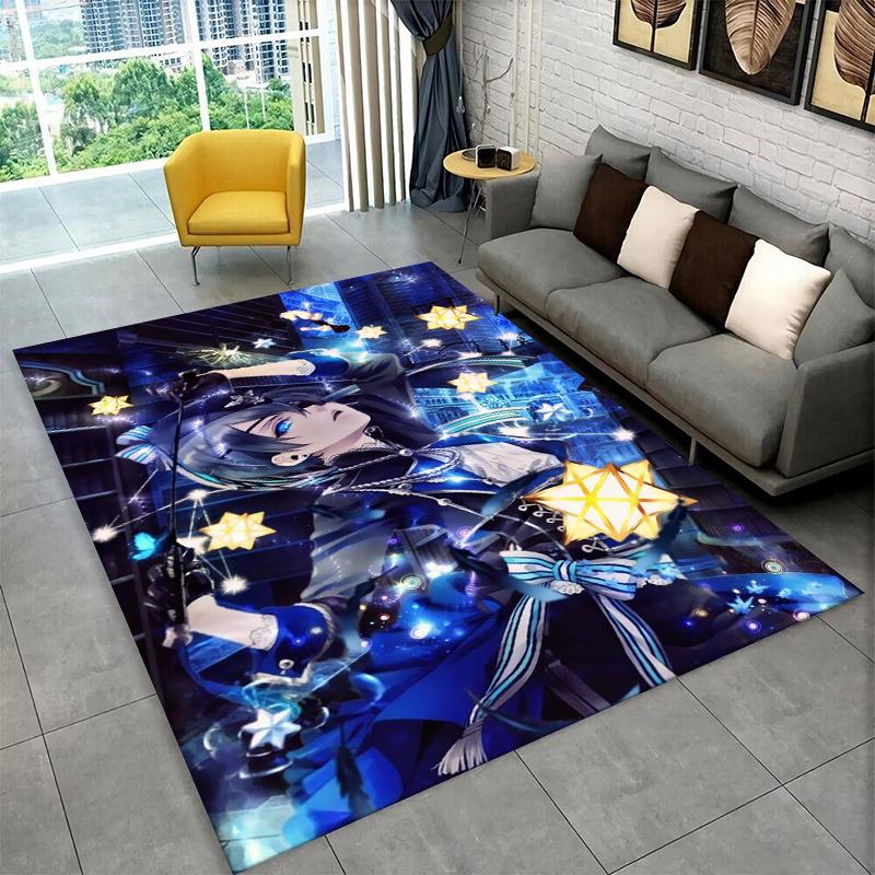 Black Butler Cartoon Anime Carpet Rug for Playroom Bedroom Living Room Sofa Home Decor,kid Game Area Rug Non-slip Floor Mat