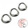 Stainless Steel Curved Locking Ring Heavy Duty Penis Bondage Cock Ring Metal Scrotum Stretcher Male Delayed Ejaculation Sex Toys