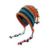 Tassel Beanie Hat Ethnic Style Ear Protection Cap Fashion Knitted Woolen Hat  for Women