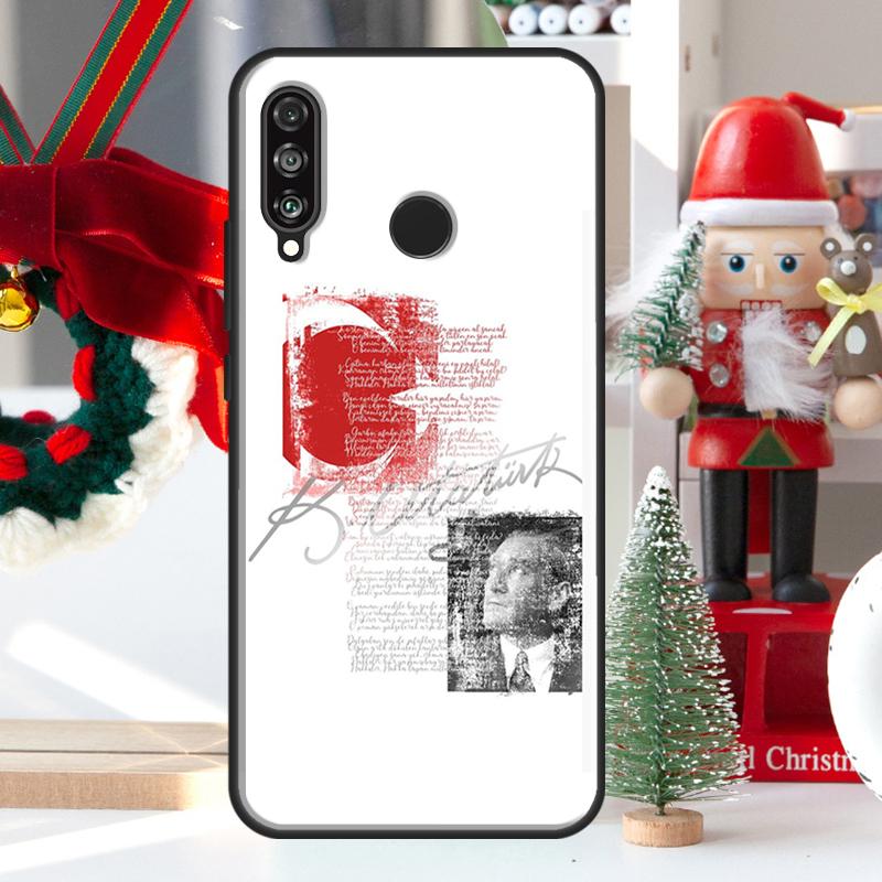 Turkey Mustafa Kemal Ataturk Case For Huawei P30 Lite P40 P50 P20 Pro P Smart 2021 Nova 5T Nova 9 Honor X9 X8 X7 50