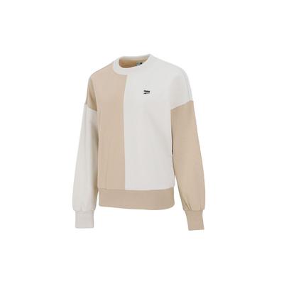 Sudadera de Cuello Redondo Oversize Downtown para Mujer Tops Blanco Roto 533052-20