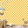 Checkerboard Wallpaper Gold, White and Cream for Living Room and Bedroom 50x1000