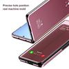 Smart Flip Case For Samsung Galaxy Z Fold 4 3 5g Mirror Plating Pu Leather Kickstand Shockproof Phone Cover Funda Z Fold 2 4 5g