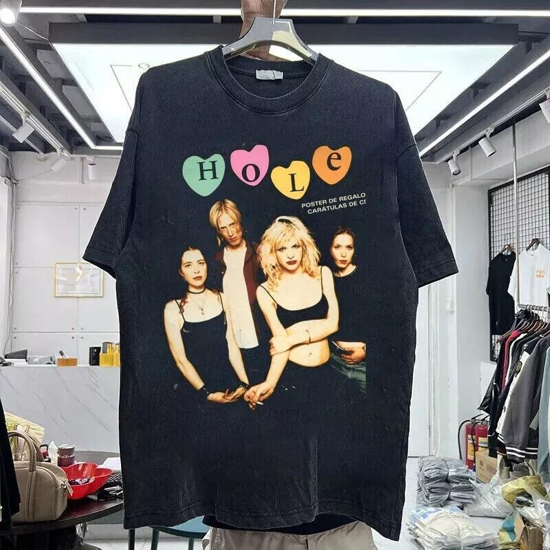 Hole Band Shirt Hole Band Cotton Black Unisex T-shirt For Men Women S-5XL XXXXL