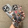 Cartoon Cute Cat Headscarf Women Pattern Phone Case For iPhone 16 15 14 Plus Pro Max 13 12 Mini 11 Pro Max Shockproof Laser Case