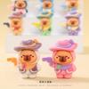 9Pcs/Set Anime Capybara Action Figurine Plaything Small Flocked Kapibare Figurines Desktop Home Deroc Collection Model Toys