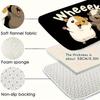 1pc Happy Guinea Pig Floor Mat - Machine Washable, Polyester Fabric, Suitable for Living Room, Laundry Room, Bedroom
