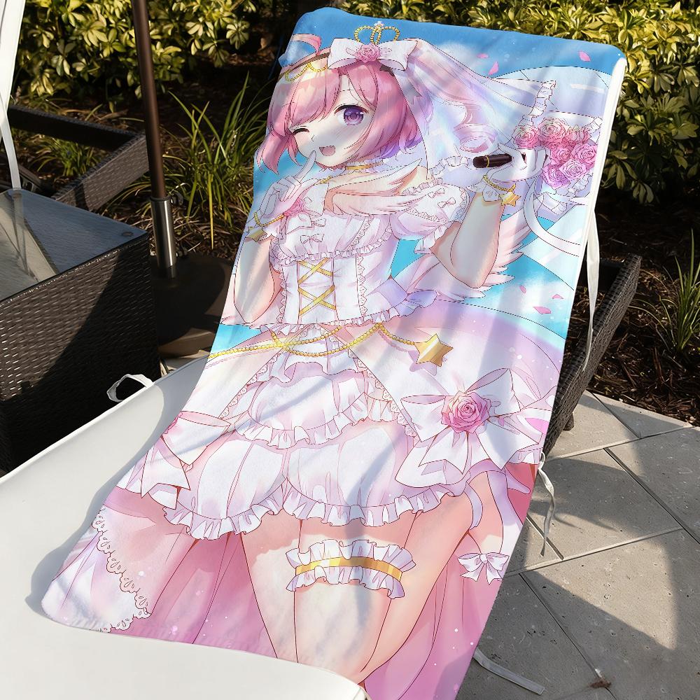 Game Saratoga Azur Lane Towel Sports Quick Dry Travel Camping Gear Sandproof Soft Light Large Beach Towel