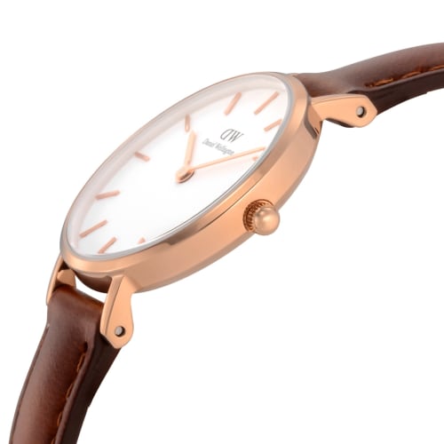 Daniel Wellington Classic Petite St. Mawes Watch DW00100231 Women's Brown